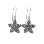 A pair of Firefly Starfish Multi-Color Earrings by Firefly Jewelry, handmade and shaped like starfish with vibrant colors, displayed against a plain white background.