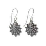 The Beach Glass Aqua Shell Soft Earrings by Firefly are Fair-Trade, hypoallergenic dangle earrings with textured leaf charms and simple hooks—perfect for adding stylish, ethical flair to any look.