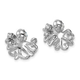 The Presco/Quality Gold Crystals Octopus Earrings feature a unique abstract design, shown on a white background—perfect for those who love elegant, standout jewelry.